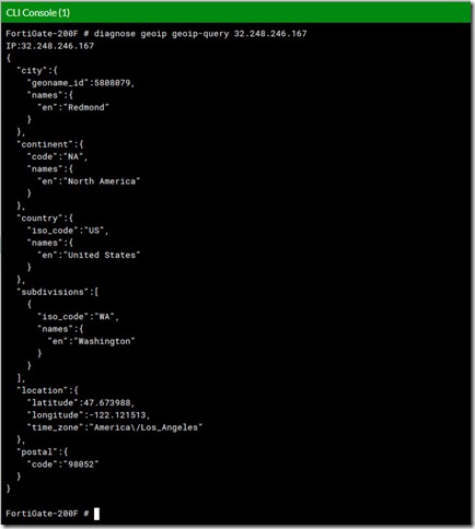 Fortinet-geoip-query